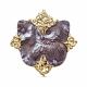 Серебряная брошь KABAROVSKY K5-169-0093 с эмалью