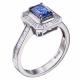 Кольцо из белого золота DOLCE DIAMOND RG104511114 с бриллиантом и сапфиром