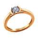Золотое помолвочное кольцо ЮК 
