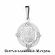 Серебряная подвеска Иконка Святая блаженная Матрона AQUAMARINE А14758