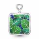 Серебряная подвеска AQUAMARINE с витражной эмалью А16117