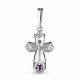 Серебряная подвеска AQUAMARINE А2225004 с аметистом