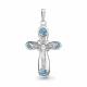 Серебряная подвеска AQUAMARINE А2225205 с топазом