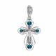 Серебряная подвеска AQUAMARINE А2225708 с Лондон топазом