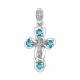 Серебряная подвеска AQUAMARINE А2226205 с топазом