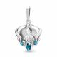 Серебряная подвеска AQUAMARINE А2226405 с топазом