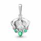 Серебряная подвеска AQUAMARINE А2226409 с агатом