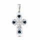 Серебряная подвеска AQUAMARINE А2229708 с Лондон топазом