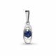 Серебряная подвеска AQUAMARINE А22905Н с гидротермальным сапфиром