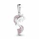 Серебряная подвеска AQUAMARINE А23407В с фианитом