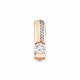Подвеска из золочёного серебра AQUAMARINE А23622А-п с фианитом и Swarovski