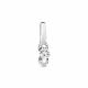 Серебряная подвеска AQUAMARINE А23623А с фианитом и Swarovski
