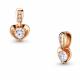 Подвеска из золочёного серебра AQUAMARINE А23636А-п с фианитом и Swarovski