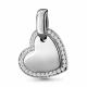 Серебряная подвеска AQUAMARINE А24071А с фианитом