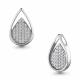 Серебряная подвеска AQUAMARINE А24166А с фианитом