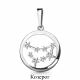 Серебряная подвеска Знак зодиака Козерог AQUAMARINE с фианитом А24318А