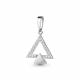 Серебряная подвеска AQUAMARINE А24506А с фианитом