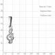 Серебряная подвеска AQUAMARINE А24630А с фианитом