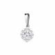 Серебряная подвеска AQUAMARINE А25031А с фианитом