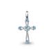 Серебряная подвеска AQUAMARINE А2520805 с топазом