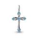 Серебряная подвеска AQUAMARINE А2521205 с топазом