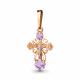 Серебряная подвеска AQUAMARINE А2526104-пк с аметистом