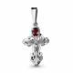 Серебряная подвеска AQUAMARINE А2526603 с гранатом