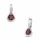 Серебряная подвеска AQUAMARINE А2528503А с фианитом и гранатом