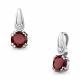 Серебряная подвеска AQUAMARINE А2528903А с фианитом и гранатом