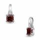 Серебряная подвеска AQUAMARINE А2529003А с фианитом и гранатом