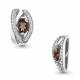 Серебряная подвеска AQUAMARINE А2529701А с фианитом и кварцем