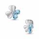 Серебряная подвеска AQUAMARINE А2530505А с топазом и фианитом