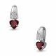 Серебряная подвеска AQUAMARINE А2532603А с фианитом и гранатом