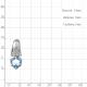 Серебряная подвеска AQUAMARINE А2532605А с топазом и фианитом