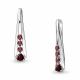 Серебряная подвеска AQUAMARINE А2533503 с гранатом