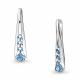 Серебряная подвеска AQUAMARINE А2533505 с топазом