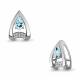 Серебряная подвеска AQUAMARINE А2534402А с топазом и фианитом