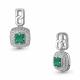 Серебряная подвеска AQUAMARINE А2543709А с фианитом и агатом