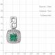 Серебряная подвеска AQUAMARINE А2543709А с фианитом и агатом