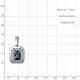 Серебряная подвеска AQUAMARINE А2544093А с фианитом и Лондон топазом