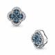 Серебряная подвеска AQUAMARINE А2546408А с фианитом и Лондон топазом