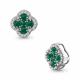 Серебряная подвеска AQUAMARINE А2546409А с фианитом и агатом