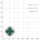 Серебряная подвеска AQUAMARINE А2546409А с фианитом и агатом