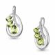 Серебряная подвеска AQUAMARINE А2547507А с фианитом и хризолитом
