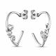Серебряные серьги AQUAMARINE А33697