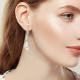 Серебряные серьги AQUAMARINE А34223