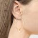 Серьги из золочёного серебра AQUAMARINE А37025-п
