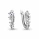 Серебряные серьги AQUAMARINE А400432 с фианитом
