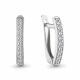Серебряные серьги AQUAMARINE А400434 с фианитом