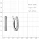 Серебряные серьги AQUAMARINE А400434 с фианитом